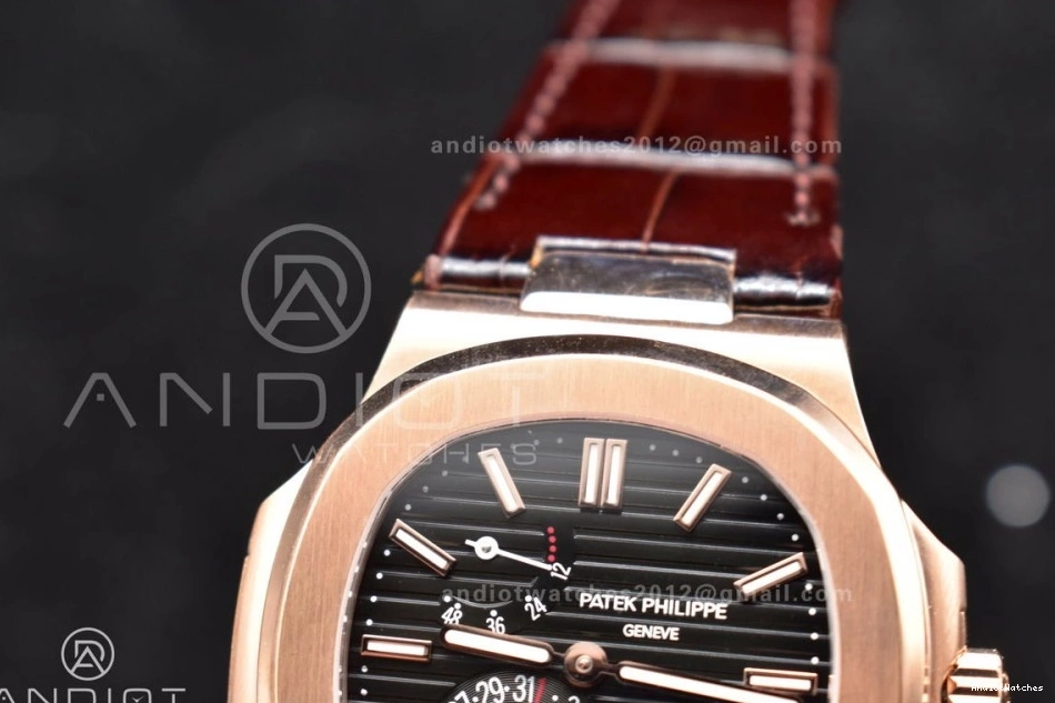 SS Dial Strap RG A23J GRF Nautilus Edition on Gray 912 Premium Brown Best 5712 Croco 0115